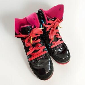 NIKE JORDAN  EUC GIRLS SIZE 7 Y SC-1 GS BLACK PINK HIGH TOP SNEAKERS SHOES